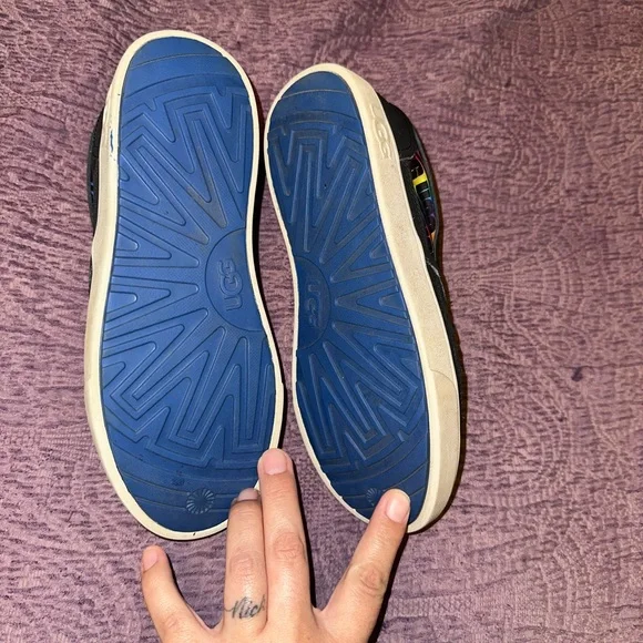 UGG Black Sneakers with Woven Design - Picture 5 of 9